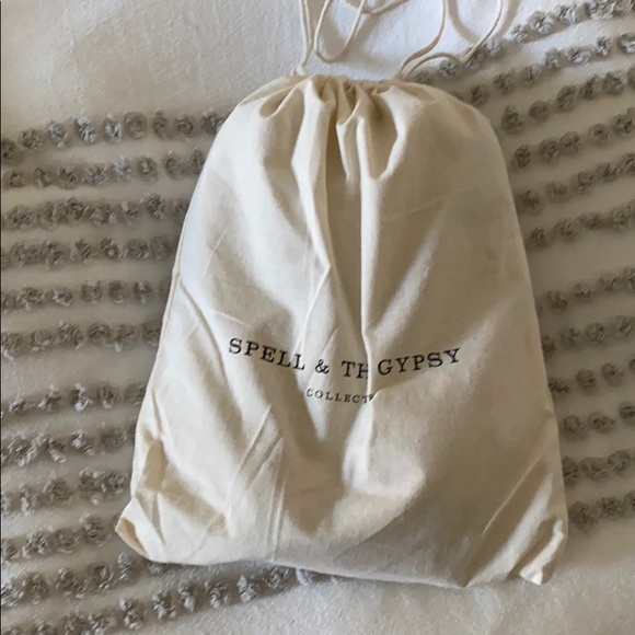 SOLD NWT SPELL | wild bloom kimono robe  mustard - Picture 14 of 14